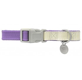 Collar Perros MacLeather Cotton Lila