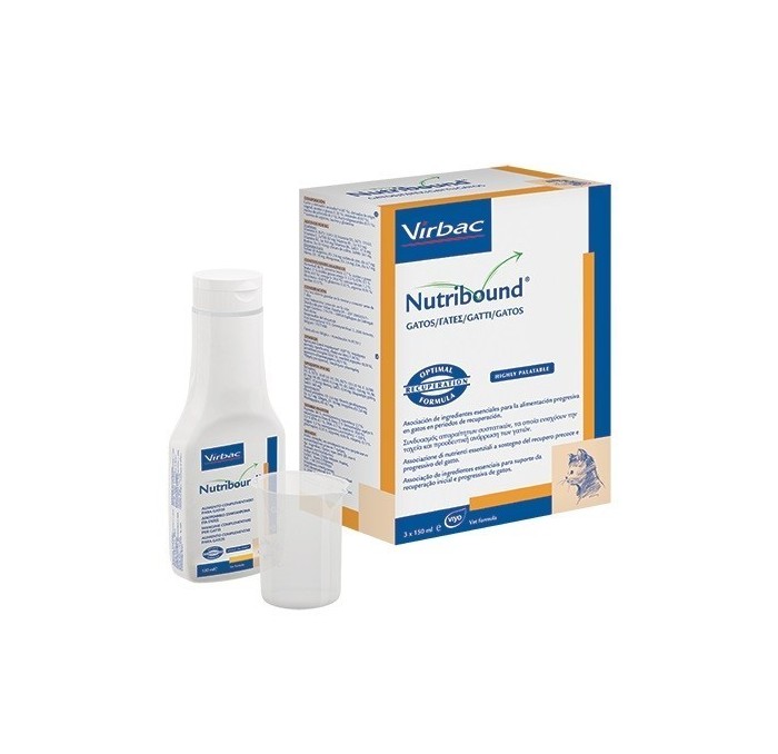 Nutribound Gatos Solución oral Virbac, 3x150ml