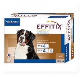 Pipetas Effitix Perros 40-60kg Virbac