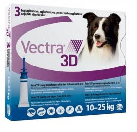 Vectra 3D Pipetas para perros 10-25kg Ceva