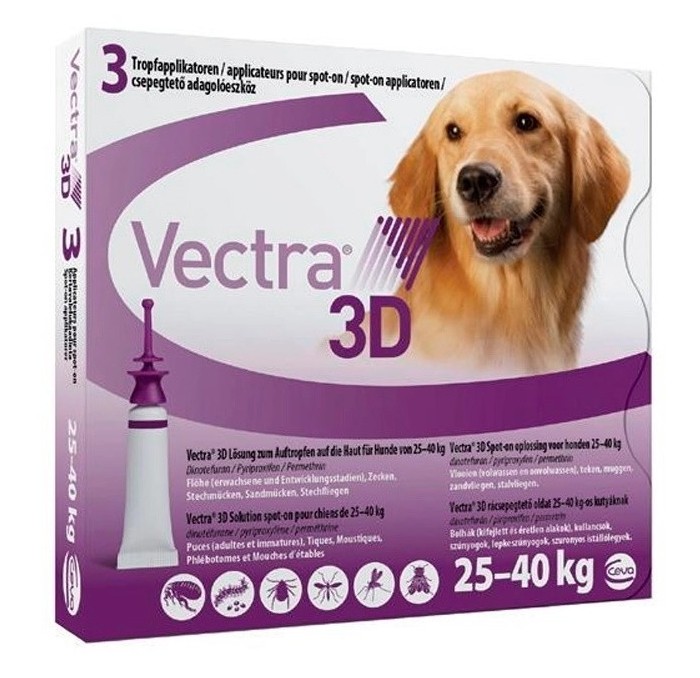 Vectra 3D Pipetas para perros 25-40kg Ceva
