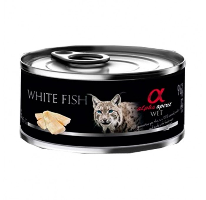 Alpha Spirit Lata para Gato White Fish
